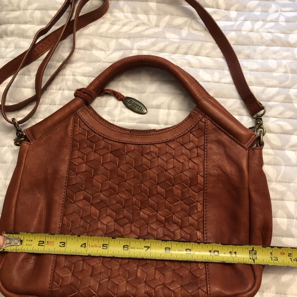 Born Tan Woven Leather Crossbody Bag - Picture 2 of 4